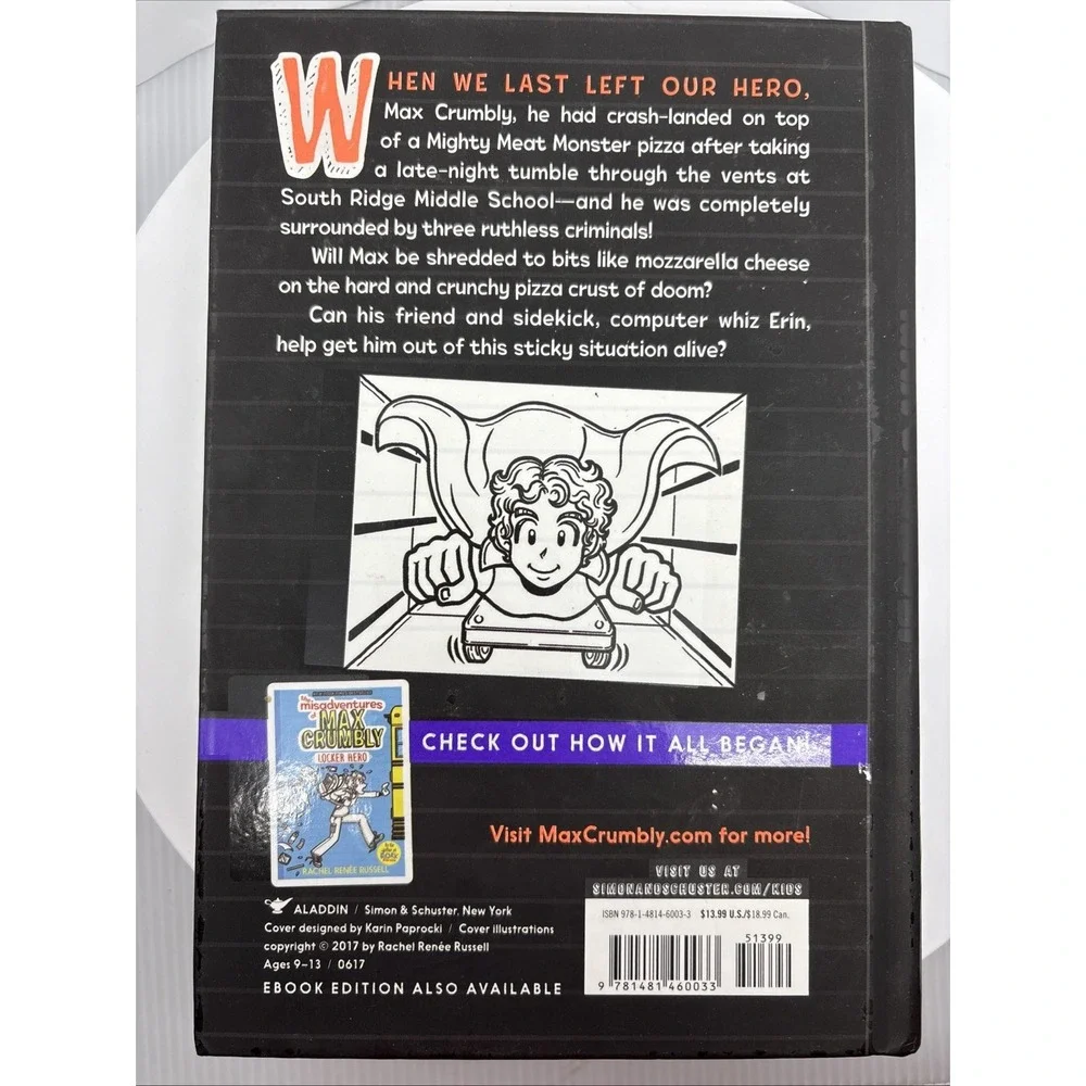 The Misadventures of Max Crumbly 2:‎ Middle School Mayhem (2) Hardcover Like New